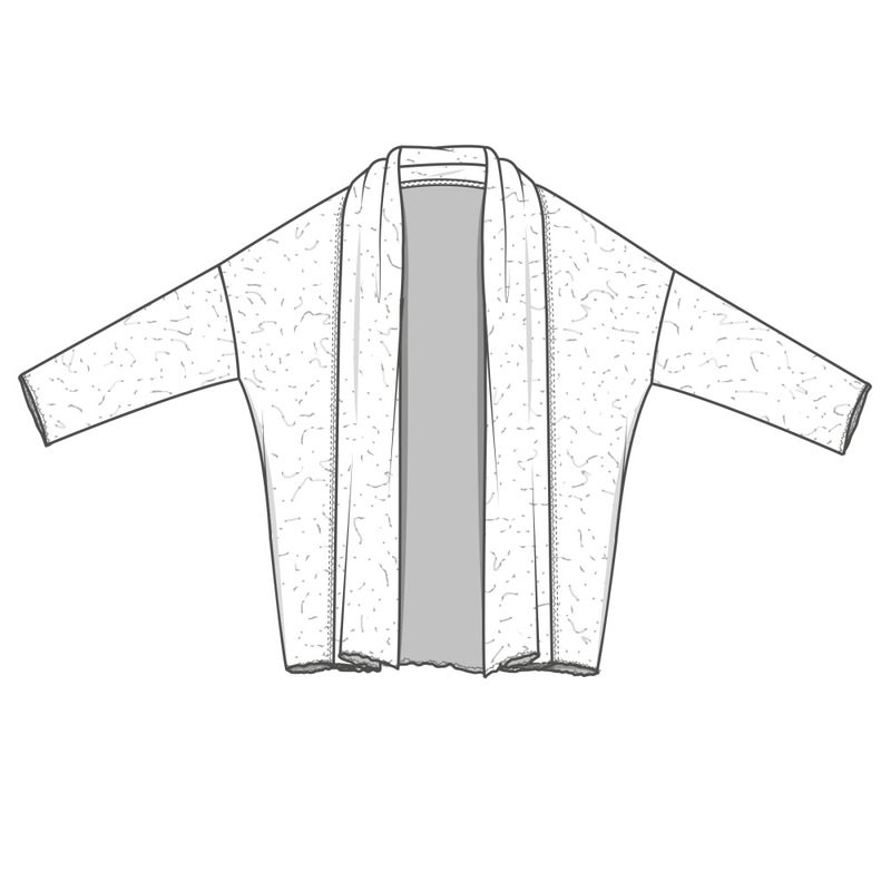 8503 merinoull jakke i boble wool fra By Basics