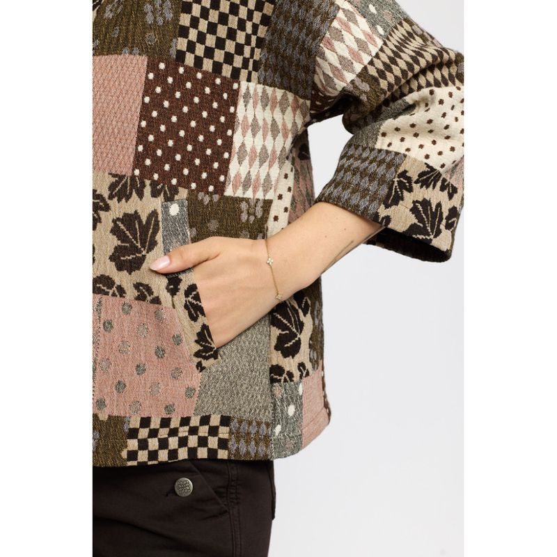 Ditte jakke i patchwork Fra 2-Biz