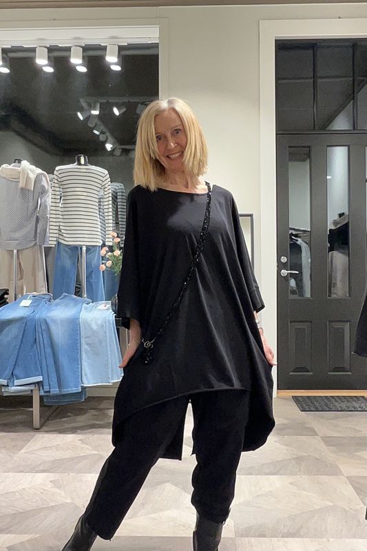 PLU bukse, relax pant i sort 1006