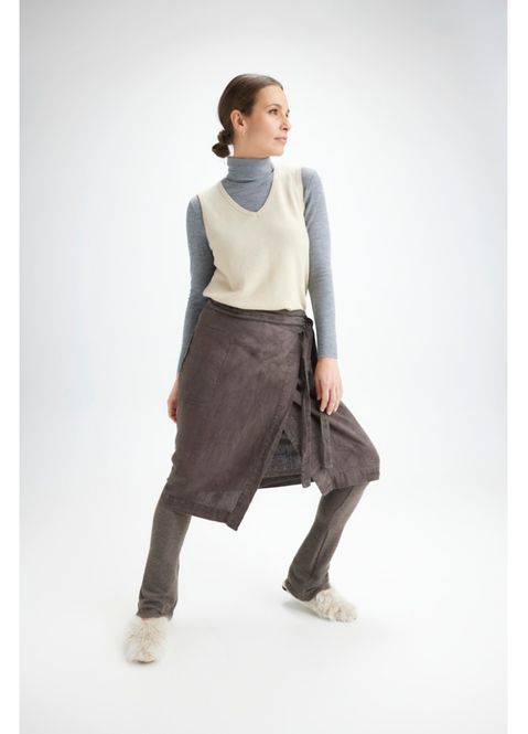 Hovedbilde 11016 By basics lin omslags skjørt.