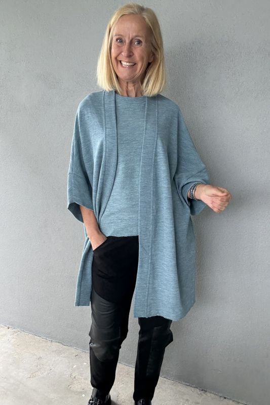8018 cardigan extra wide